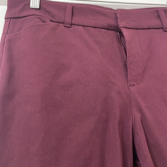 Pixie Flare high rise burgundy pant - Picture 2 of 5